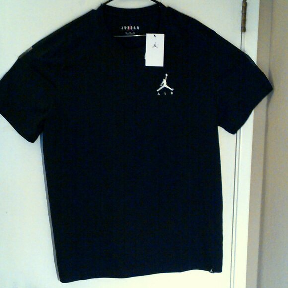 NEW AIR JORDAN "Jumpman AIR Tee" MEN'S BLACK WHITE T-SHIRT 2XL AH5296-010 - Picture 1 of 6